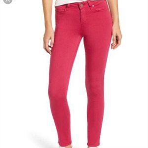 PAIGE Verdugo Mid Rise Ultra Skinny Pink Jeans sz 28